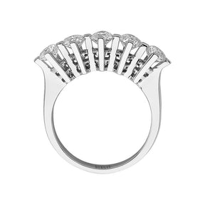 Bague de fiançailles 5 pierres diamant 1,42 carat