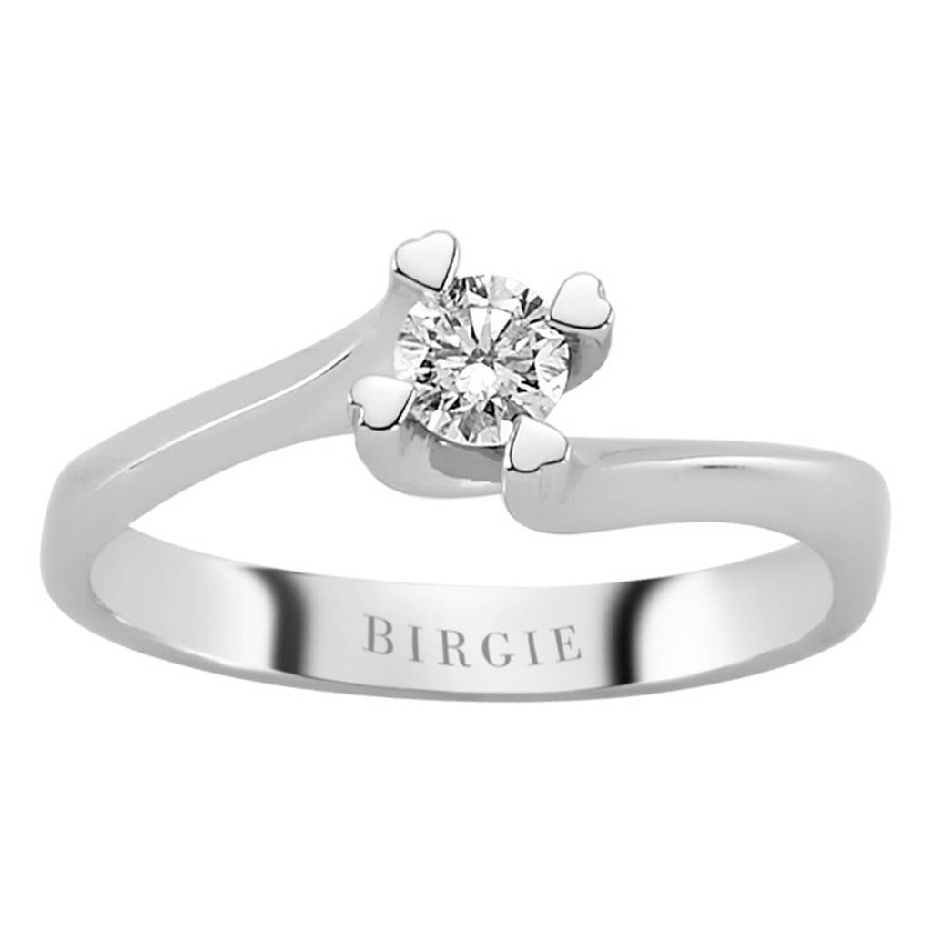 Bague solitaire diamant 0,23 carat