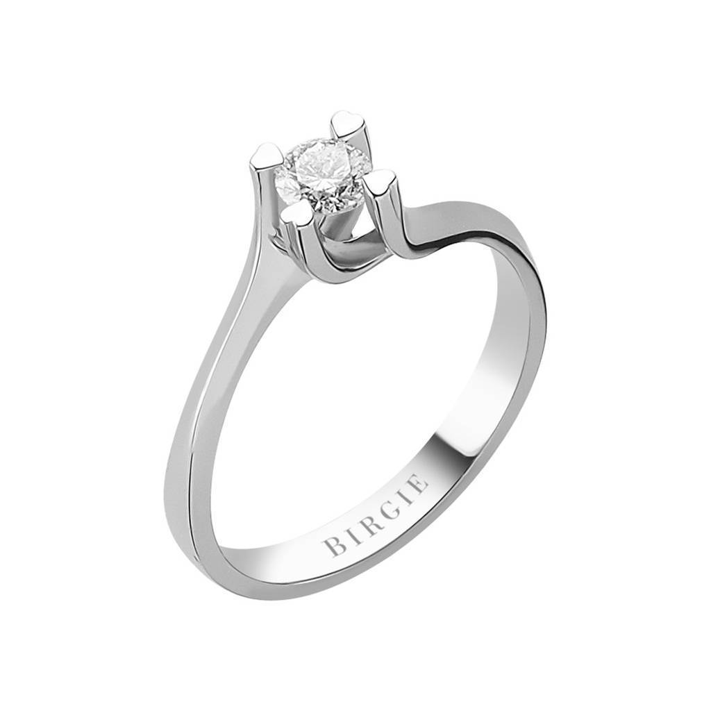 Bague solitaire diamant 0,23 carat