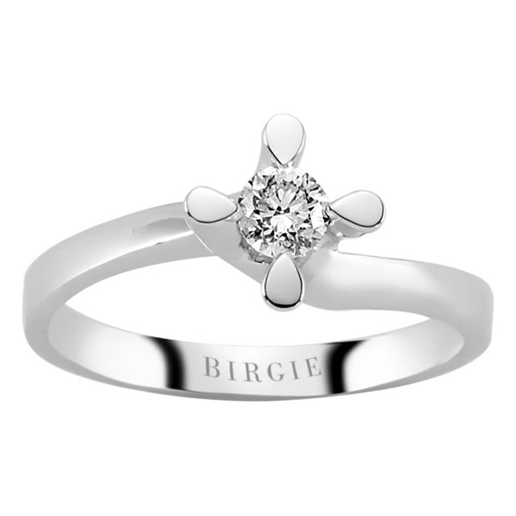 Bague solitaire diamant 0,24 carat