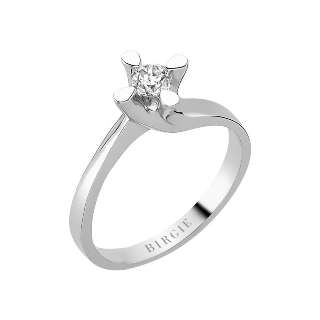 Bague solitaire diamant 0,24 carat