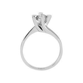Bague solitaire diamant 0,39 carat