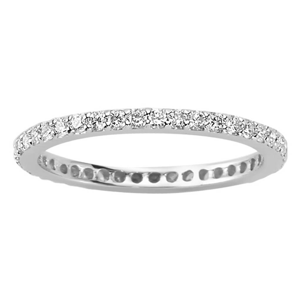 Bague de mariage d'éternité en diamant de 0,45 carat