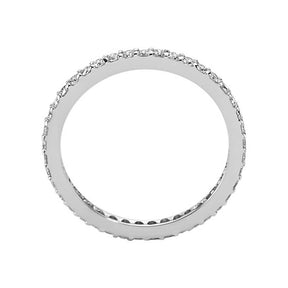 Bague de mariage d'éternité en diamant de 0,45 carat