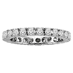 Bague de mariage d'éternité en diamant de 1,26 carat
