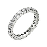 Bague de mariage d'éternité en diamant de 1,26 carat