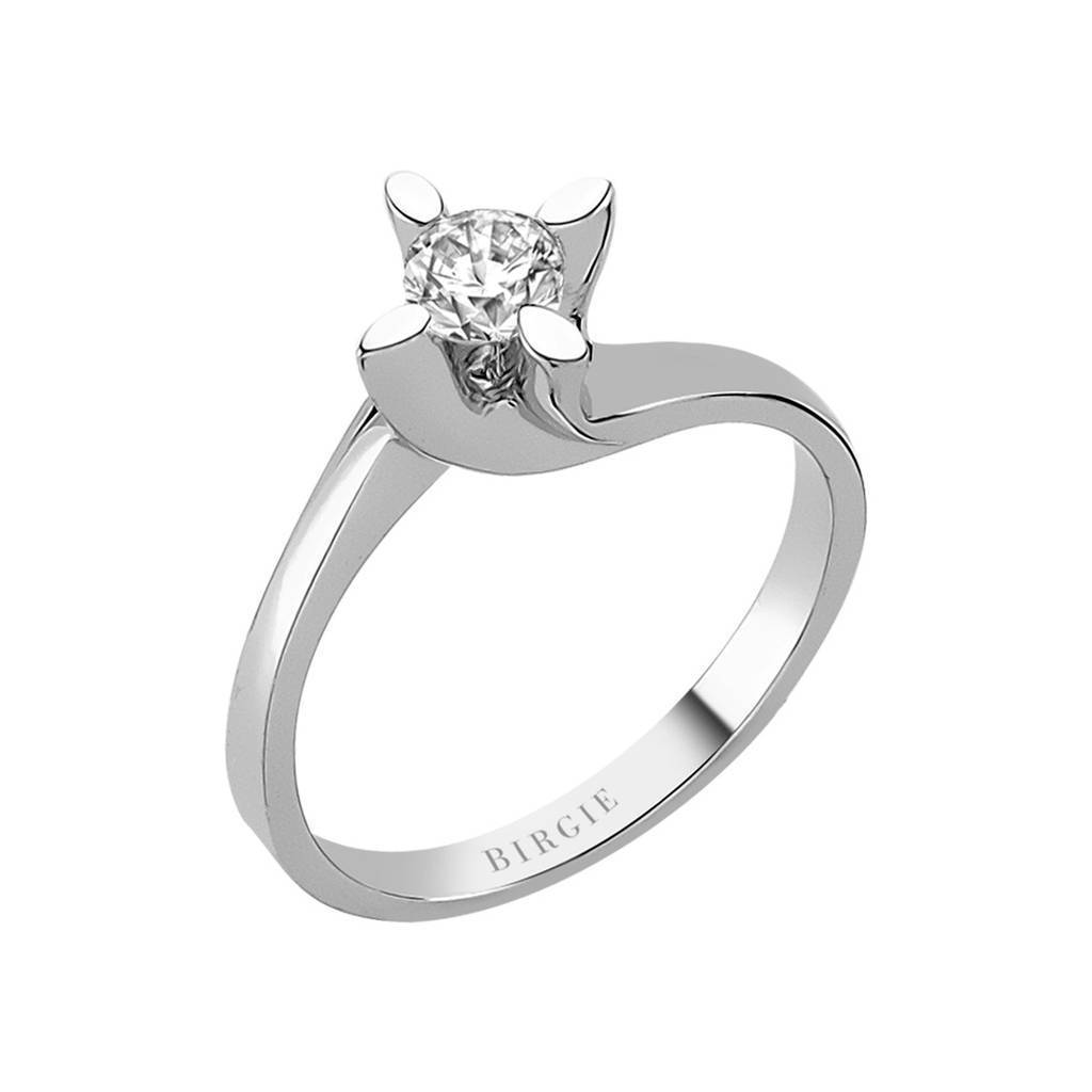 Bague solitaire diamant 0,35 carat