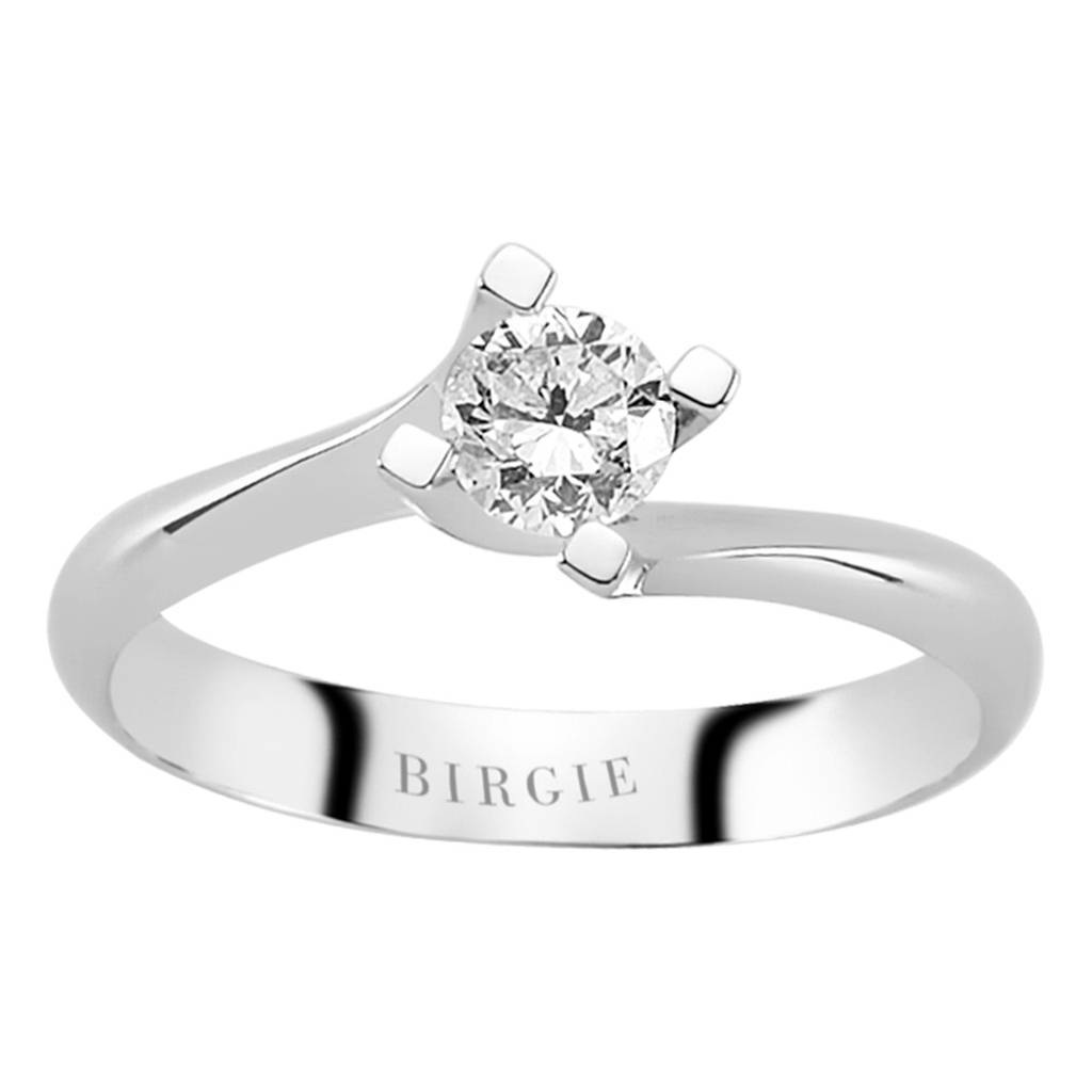 Bague solitaire diamant 0,38 carat