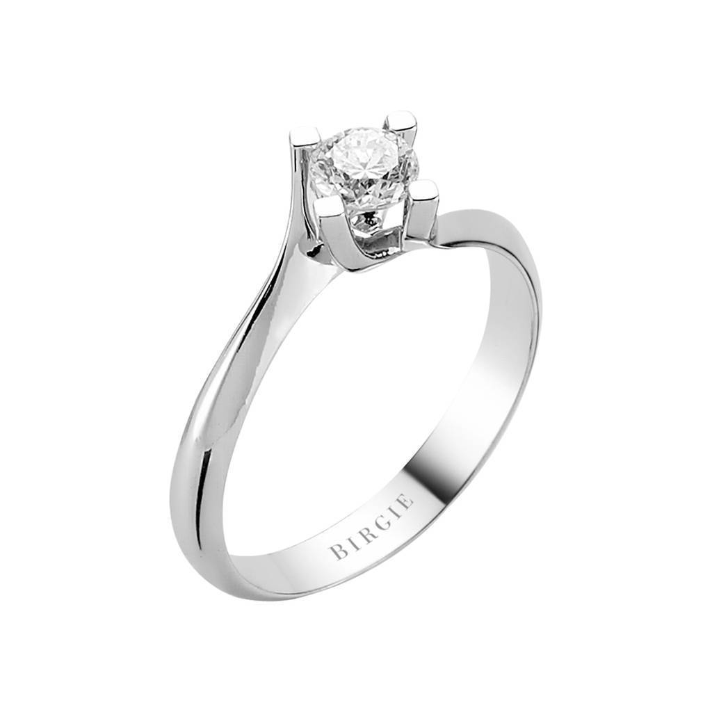 Bague solitaire diamant 0,38 carat