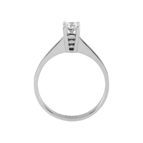 Bague solitaire diamant couleur G 0,29 carat