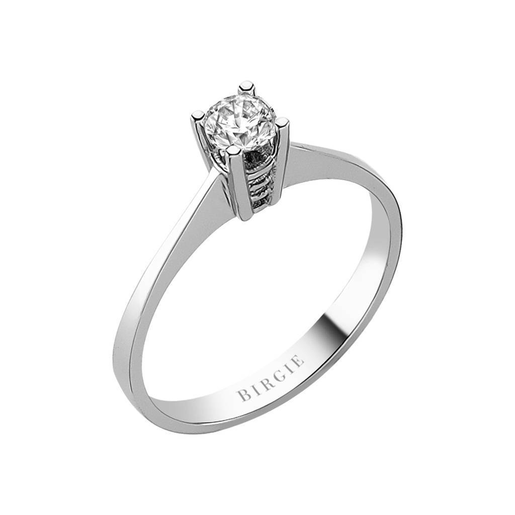 Bague solitaire diamant couleur G 0,29 carat
