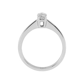 Bague solitaire diamant couleur G 0,28 carat