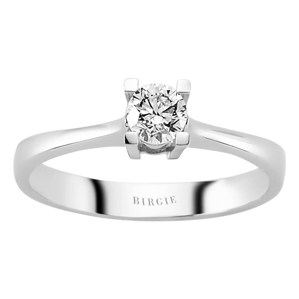Bague solitaire diamant 0,31 carat