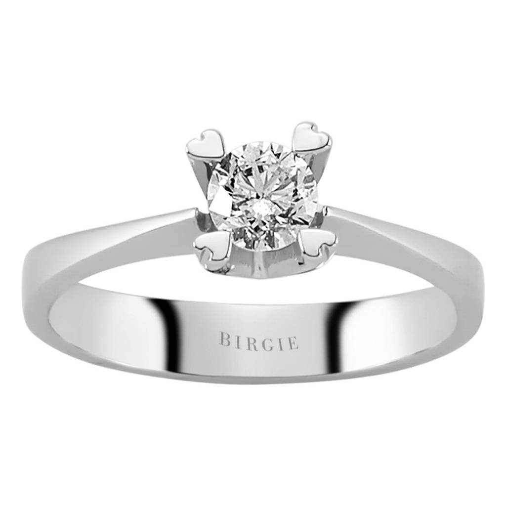 Bague solitaire diamant 0,41 carat