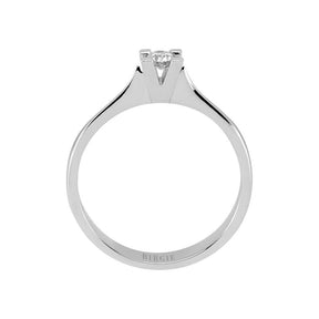 Bague solitaire diamant 0,11 carat