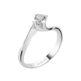 Bague solitaire diamant 0,35 carat
