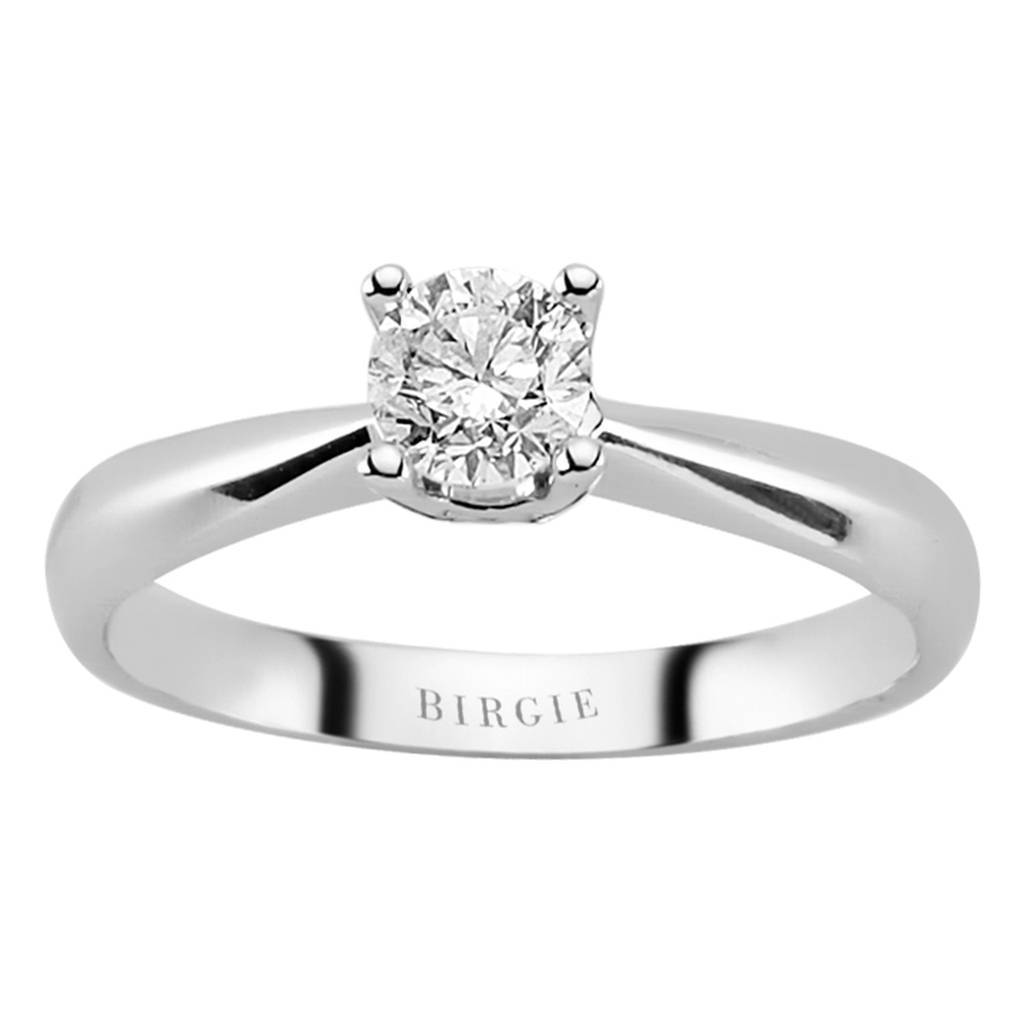 Bague solitaire diamant 0,41 carat