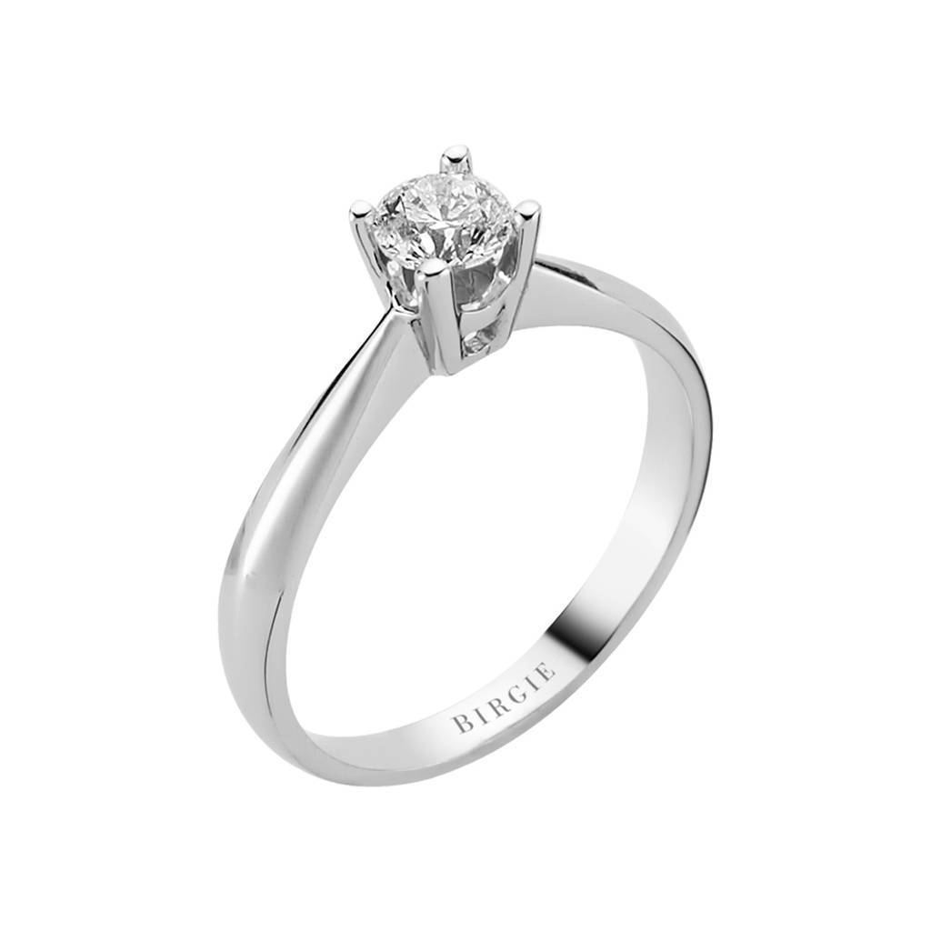 Bague solitaire diamant 0,41 carat