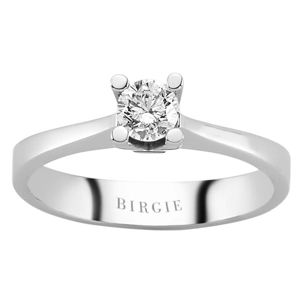 Bague solitaire diamant 0,41 carat