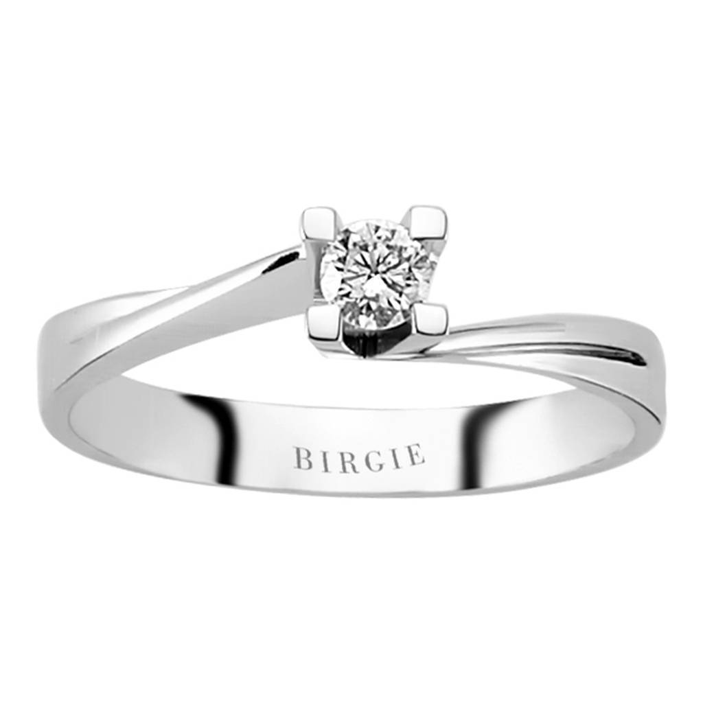 Bague solitaire diamant 0,15 carat