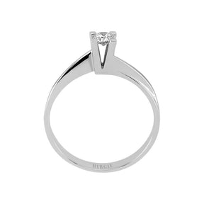 Bague solitaire diamant 0,15 carat