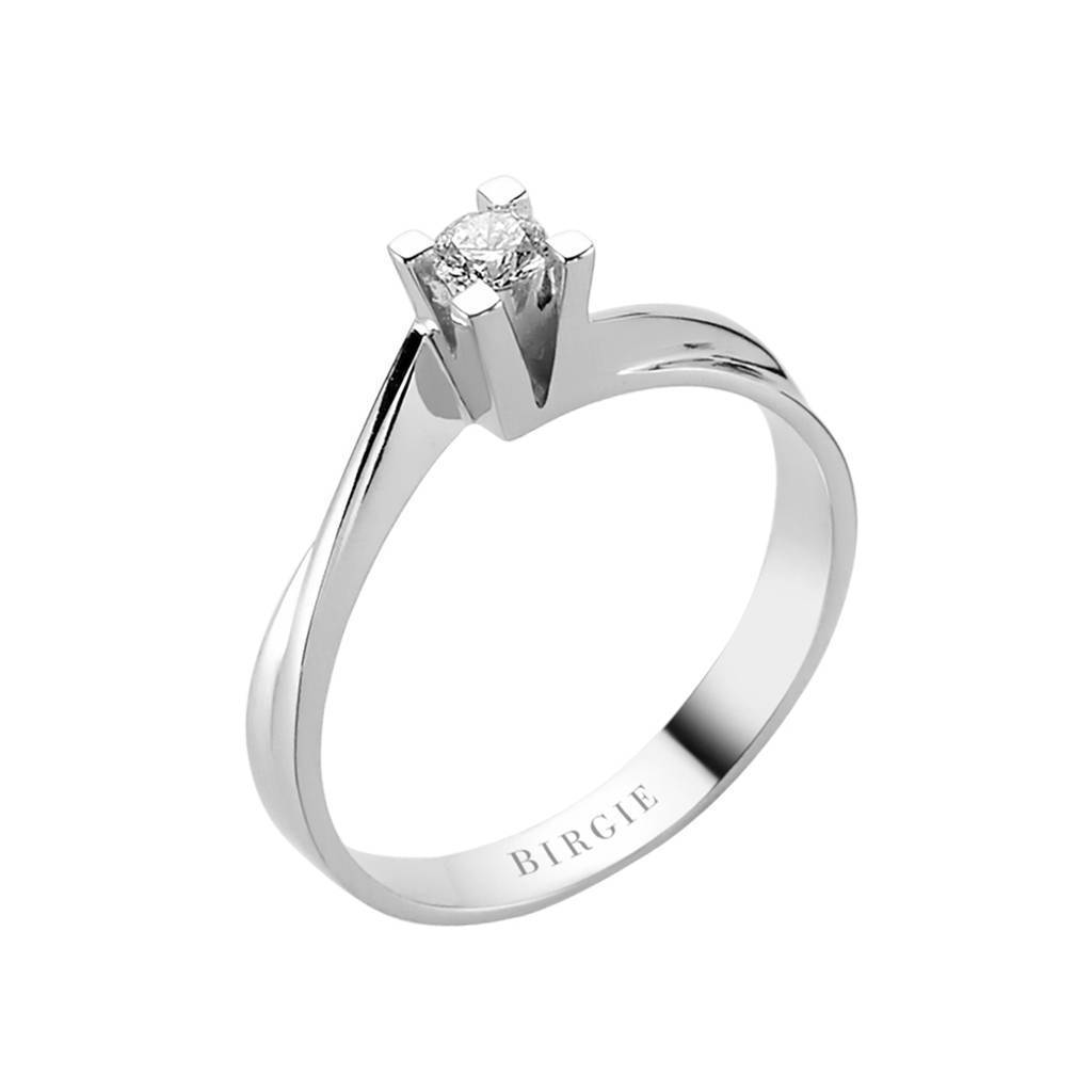 Bague solitaire diamant 0,15 carat