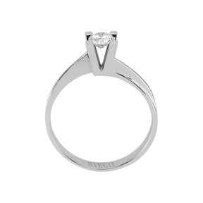 Bague solitaire diamant couleur G 0,29 carat