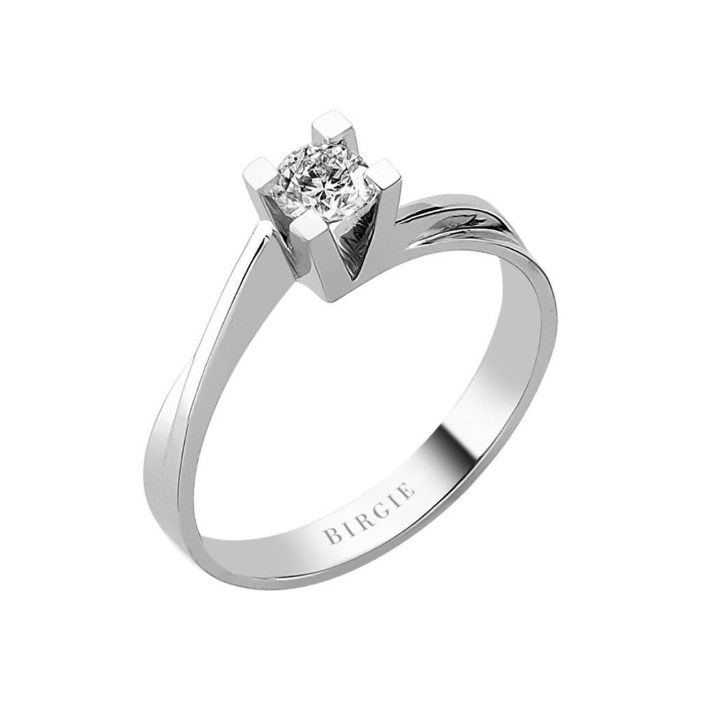 Bague solitaire diamant couleur G 0,29 carat