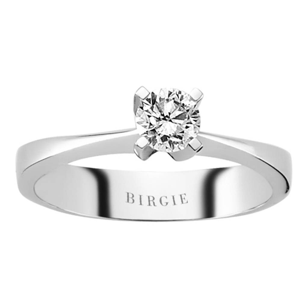 Bague solitaire diamant 0,41 carat