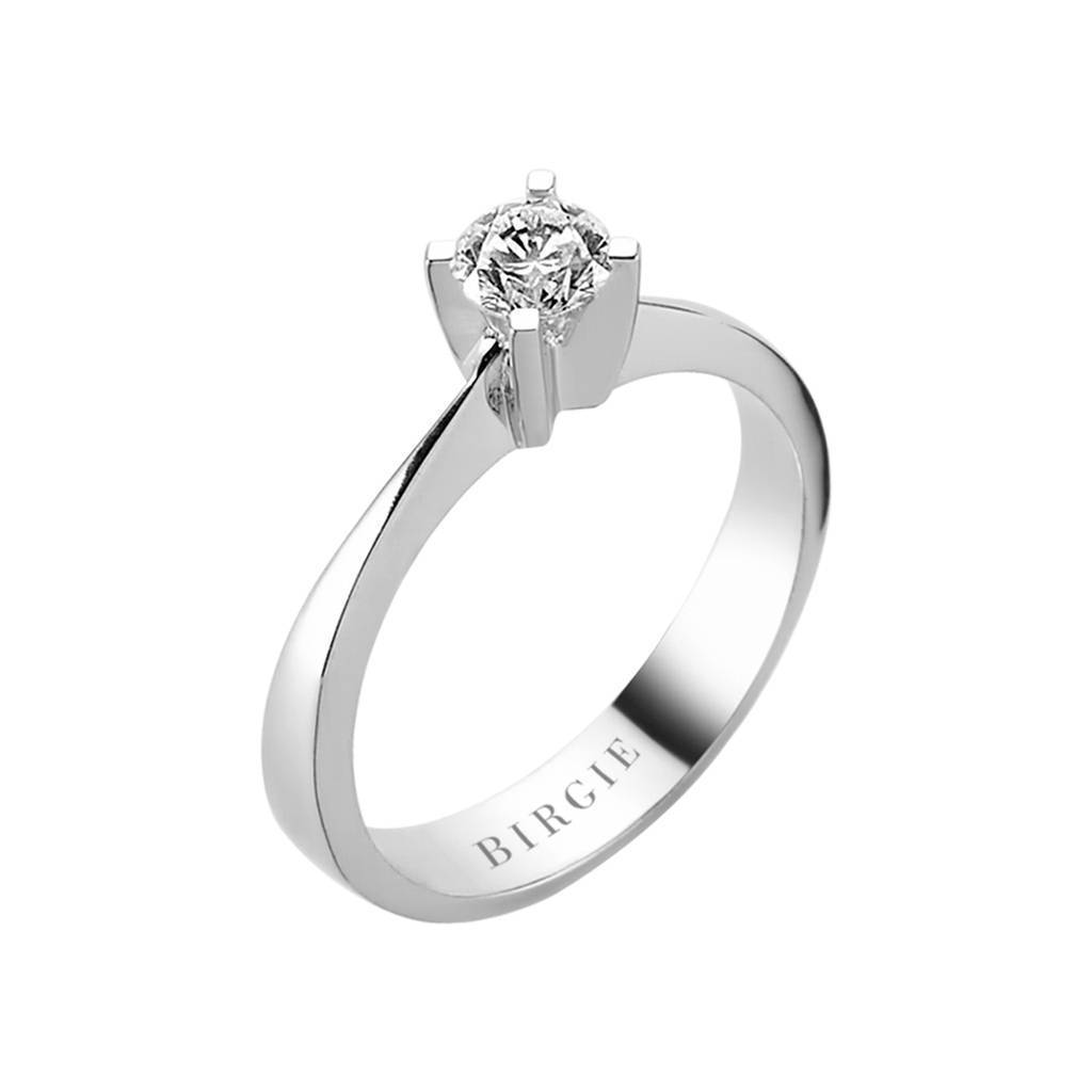Bague solitaire diamant 0,41 carat