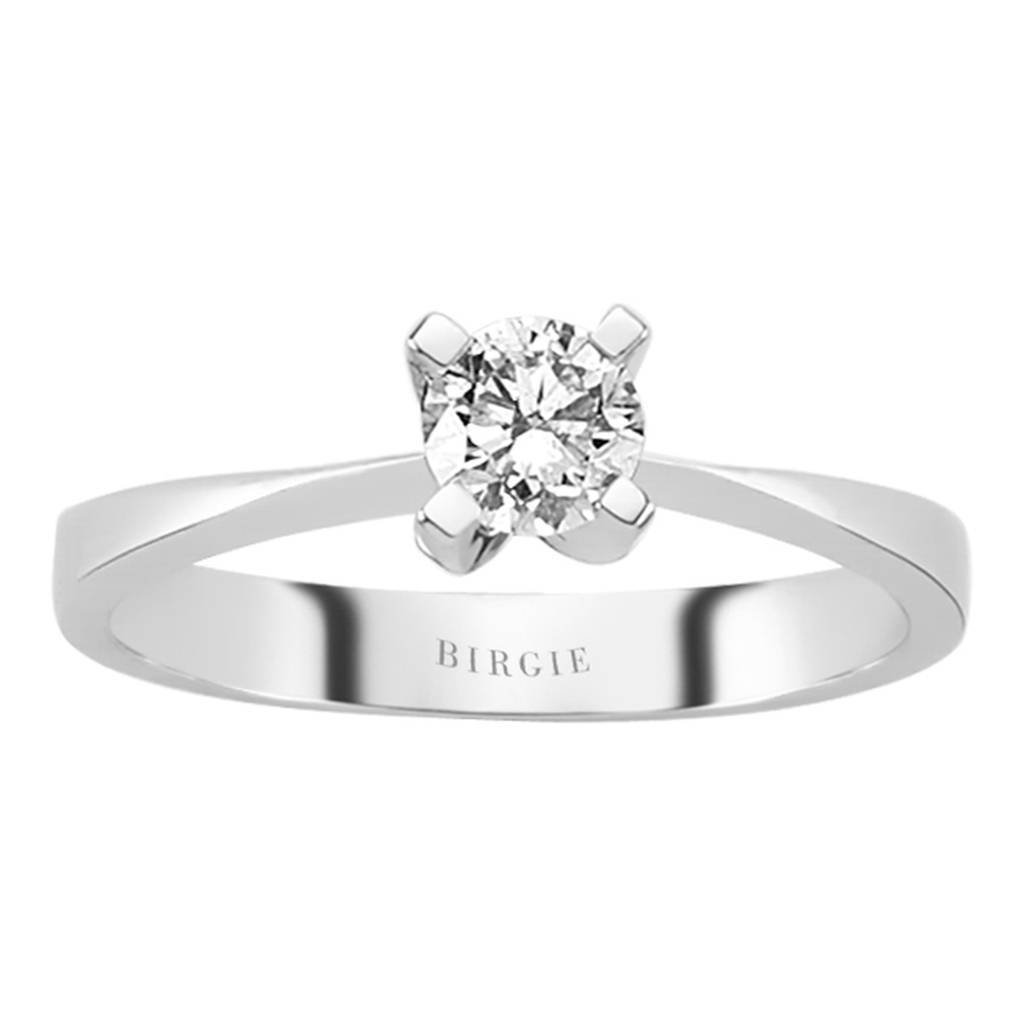 Bague solitaire diamant 0,44 carat