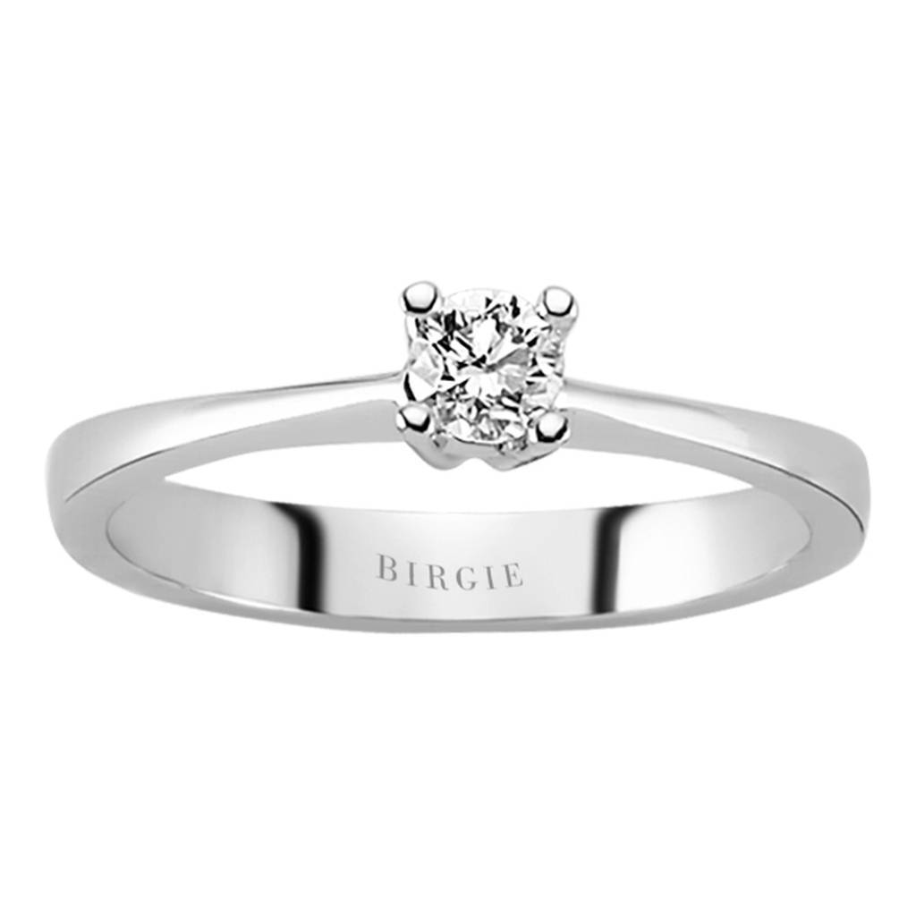 Bague solitaire diamant 0,24 carat