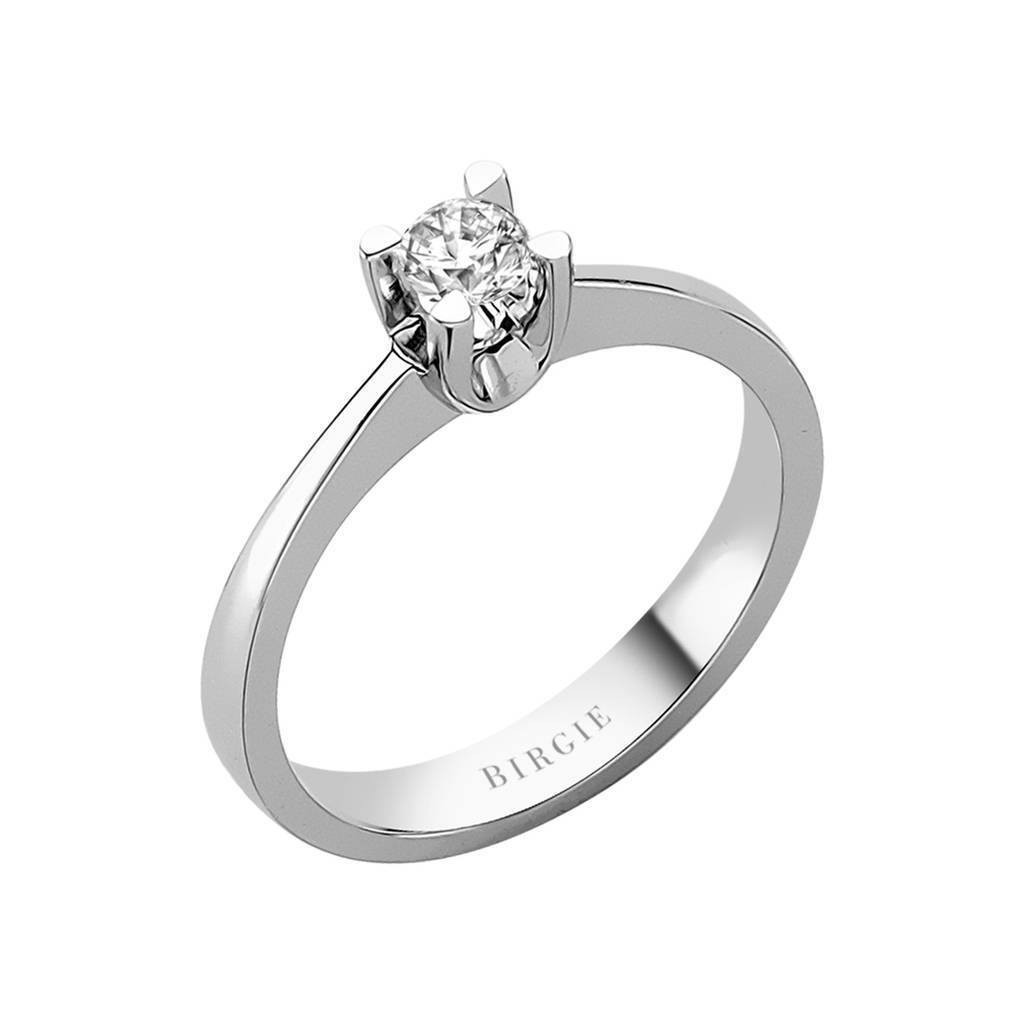Bague solitaire diamant 0,24 carat