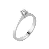 0.08 carat solitaire diamond ring