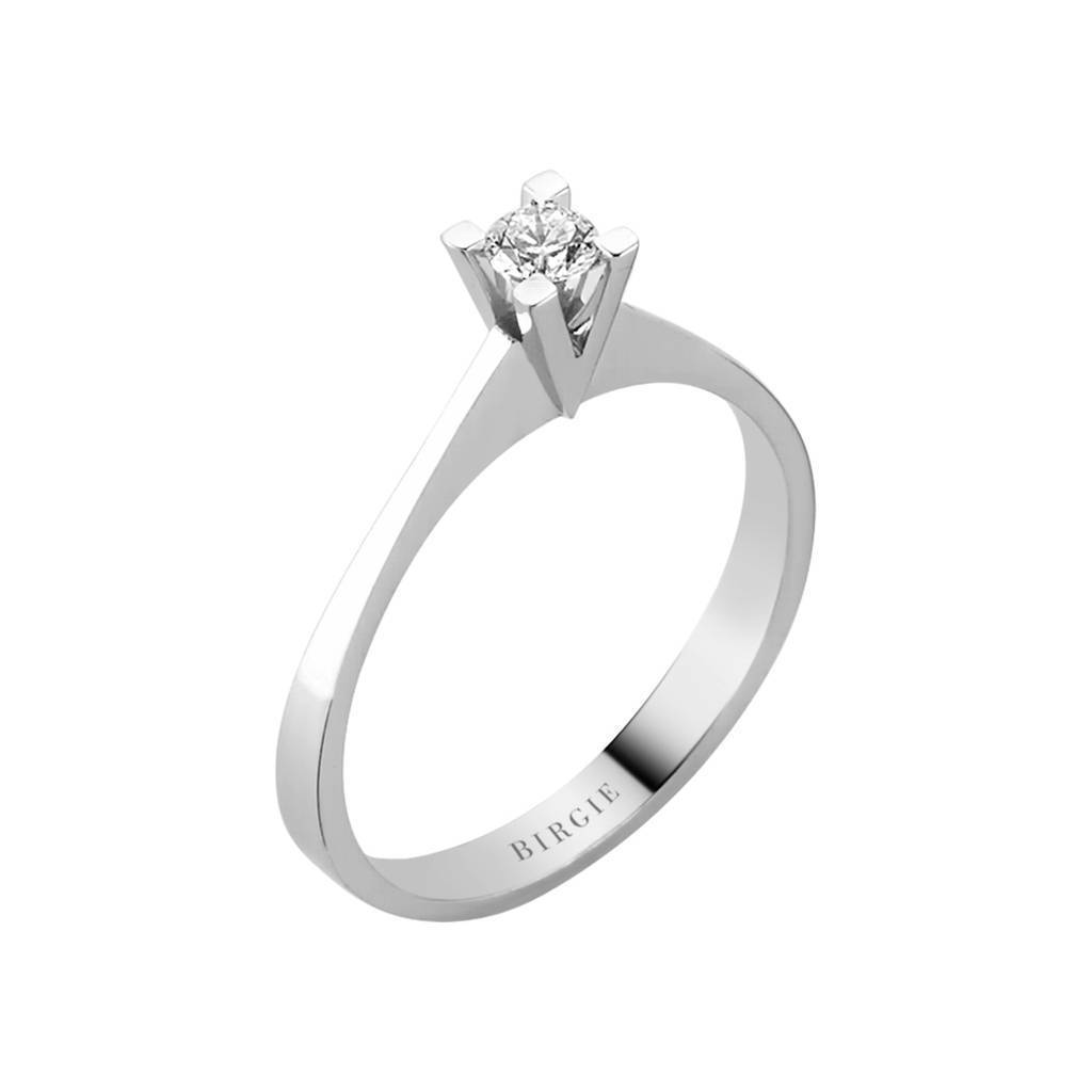 Bague diamant solitaire 0,15 carat, couleur E