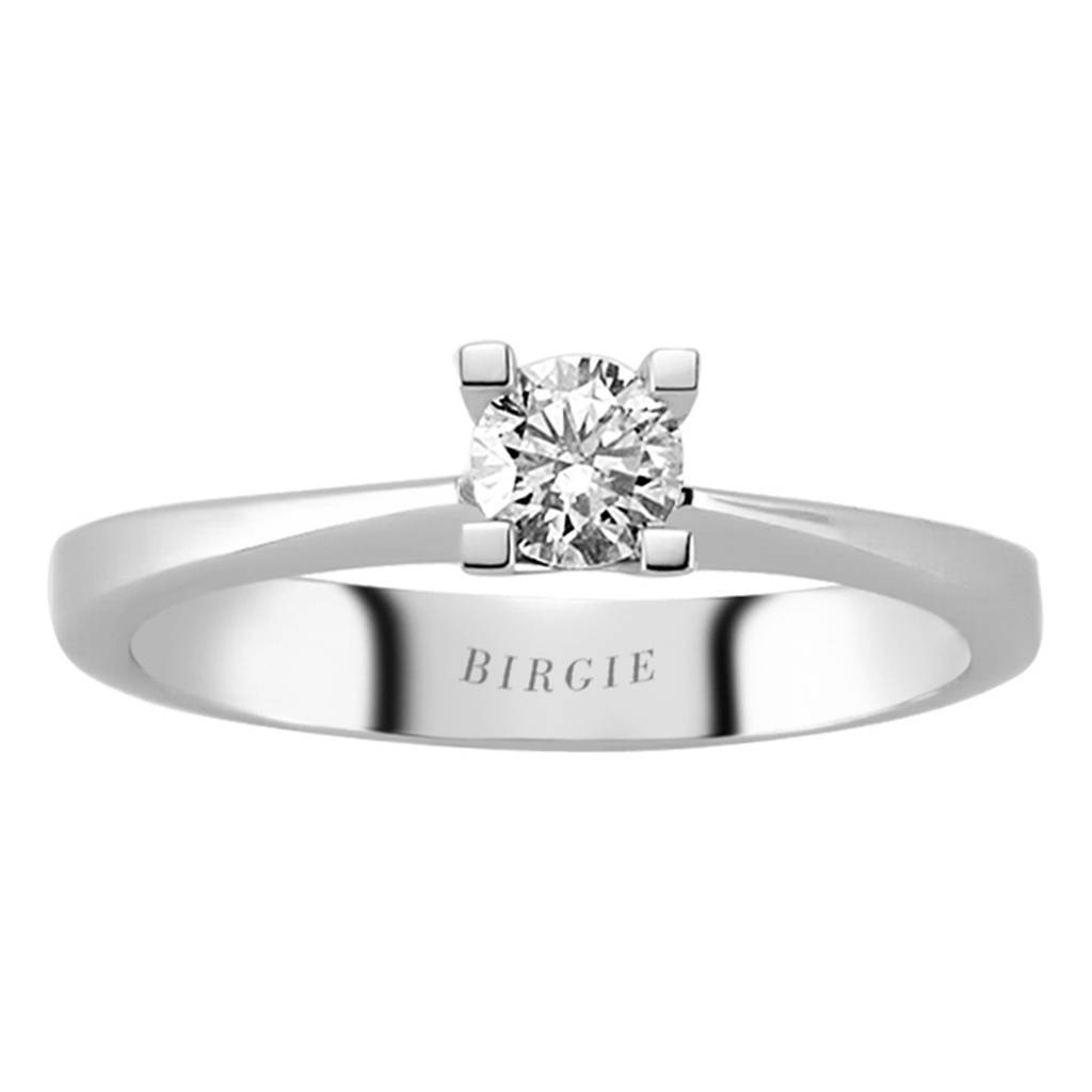 Bague solitaire diamant 0,31 carat