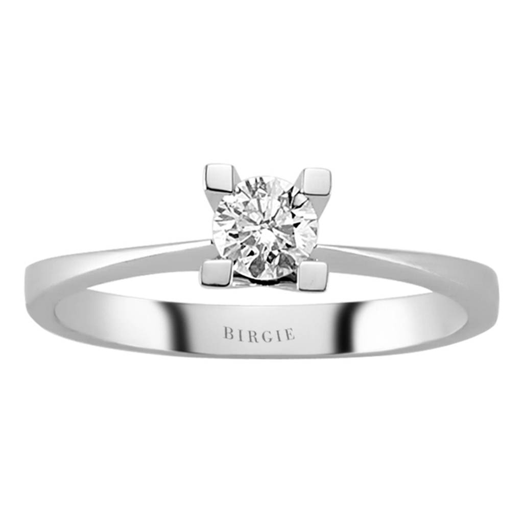 Bague solitaire diamant 0,28 carat