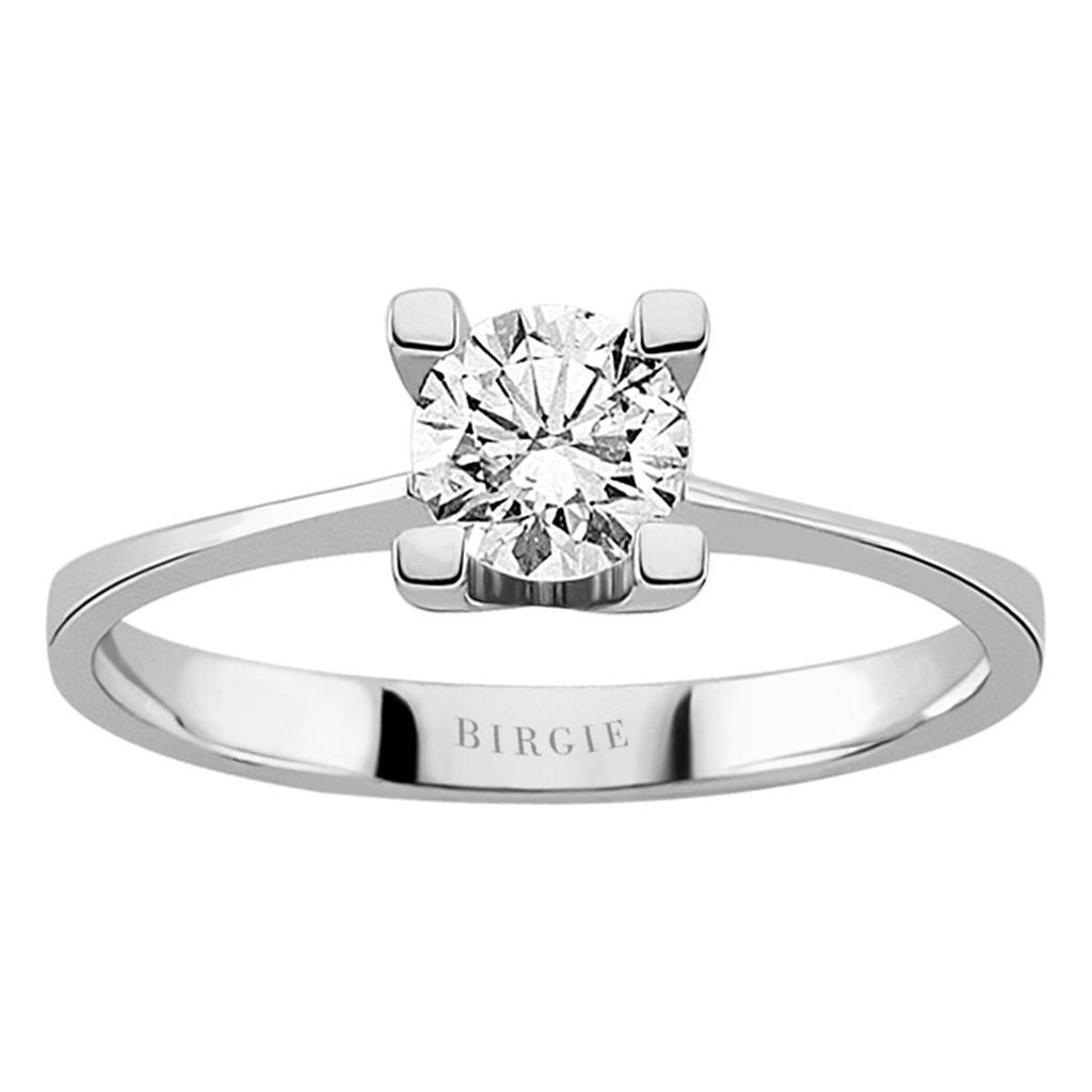 Bague solitaire diamant 0,58 carat