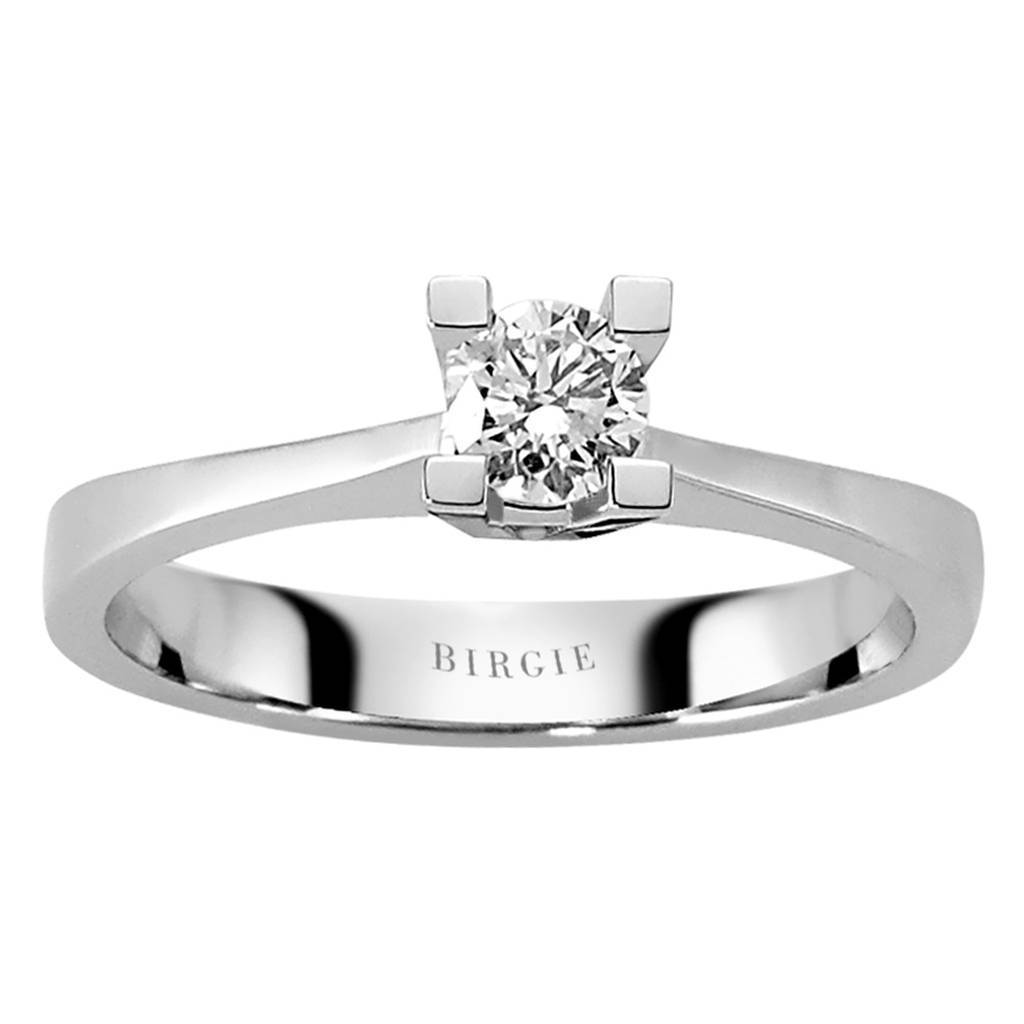 Bague solitaire diamant 0,30 carat
