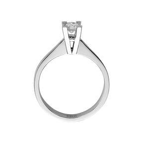 Bague solitaire diamant 0,30 carat
