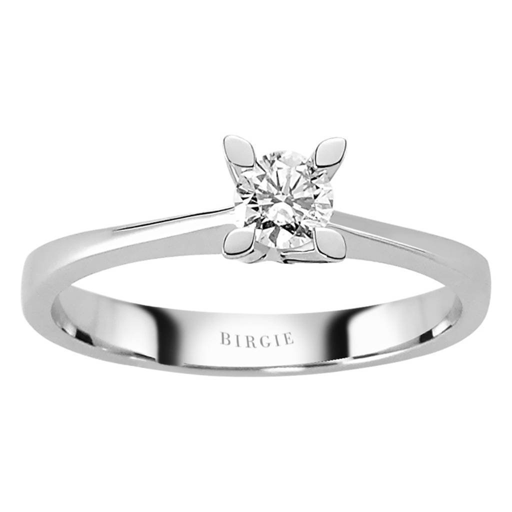 Bague solitaire diamant 0,25 carat