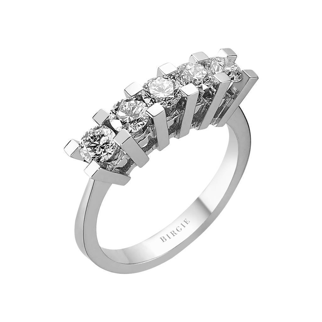 1.18 Carat Diamond 5 Stone Engagement Ring