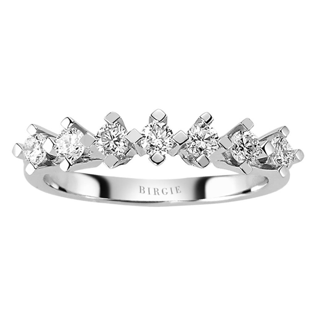Bague de fiançailles diamant 7 pierres de 0,43 carat