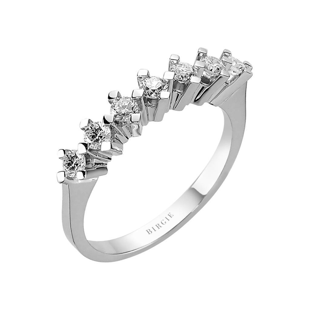 Bague de fiançailles diamant 7 pierres de 0,43 carat