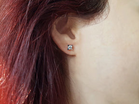 Boucles d'oreilles solitaires diamant 0,82 carat