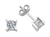 Boucles d'oreilles solitaires diamant 0,82 carat