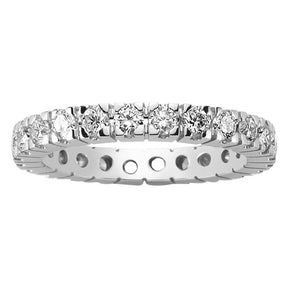 Bague de mariage d'éternité en diamant de 1,40 carat