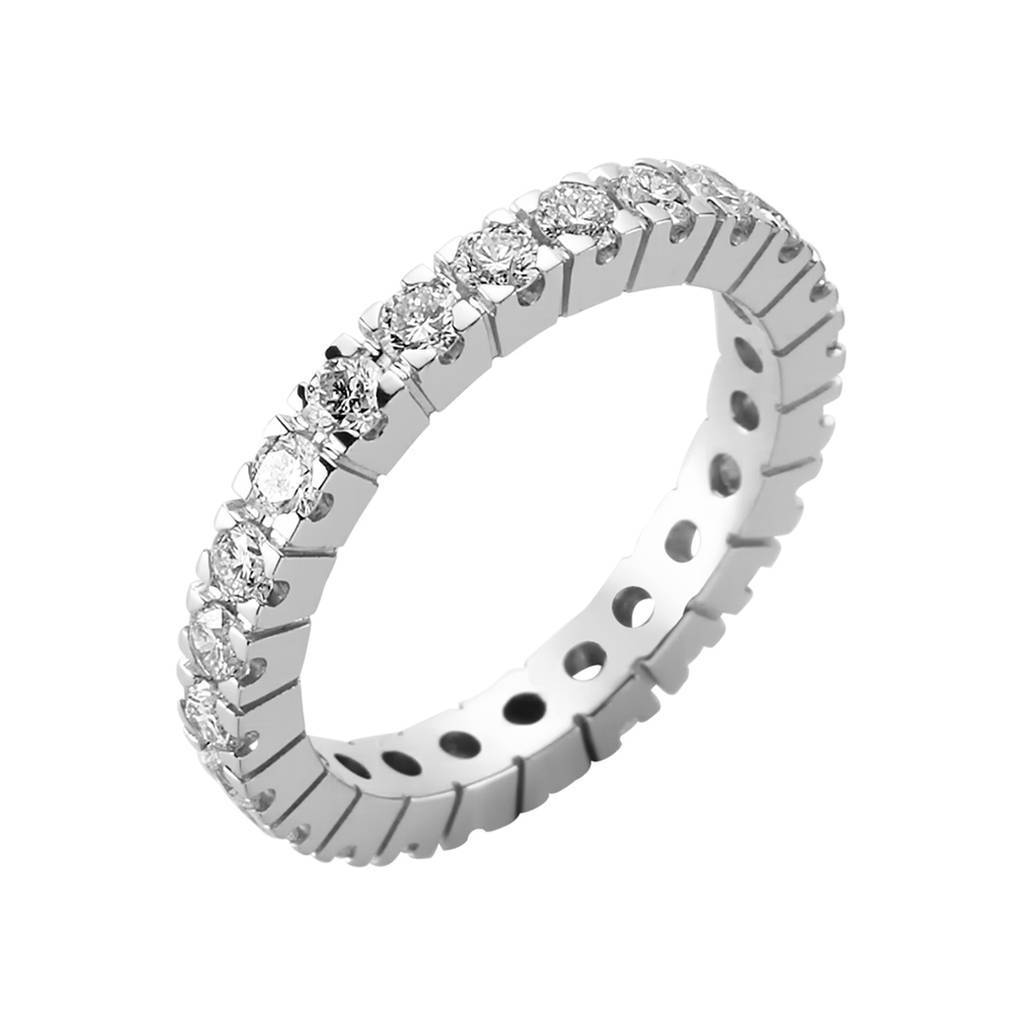 Bague de mariage d'éternité en diamant de 1,40 carat