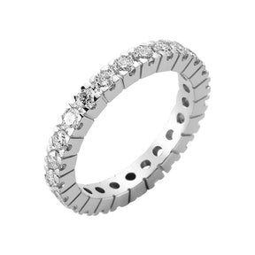 Bague de mariage d'éternité en diamant de 1,40 carat