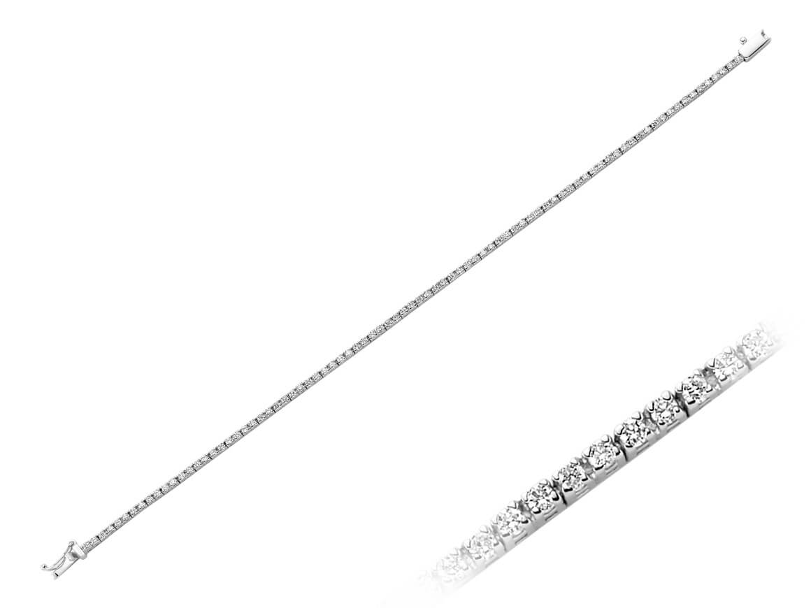1.40 total carat diamond tennis bracelet